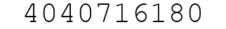 Number 4040716180.
