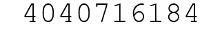 Number 4040716184.