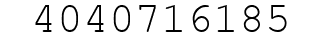Number 4040716185.