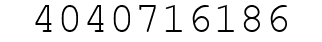 Number 4040716186.