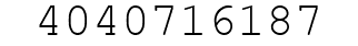 Number 4040716187.
