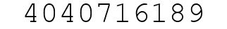 Number 4040716189.