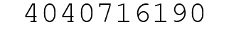 Number 4040716190.