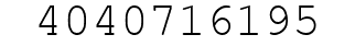 Number 4040716195.