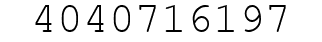 Number 4040716197.