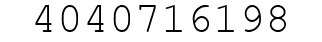 Number 4040716198.