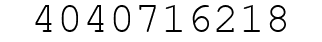 Number 4040716218.
