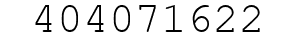 Number 404071622.