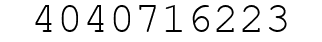 Number 4040716223.