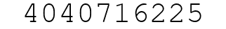 Number 4040716225.