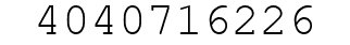 Number 4040716226.
