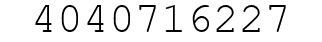 Number 4040716227.