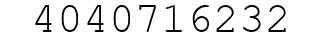 Number 4040716232.