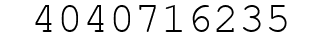 Number 4040716235.