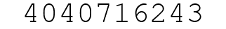 Number 4040716243.