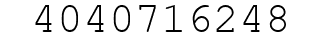 Number 4040716248.