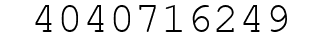 Number 4040716249.