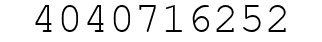 Number 4040716252.