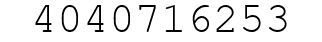 Number 4040716253.