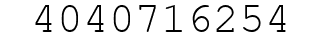Number 4040716254.