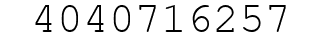 Number 4040716257.