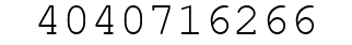 Number 4040716266.