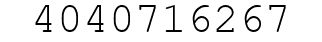 Number 4040716267.