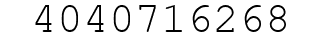 Number 4040716268.
