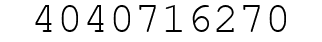 Number 4040716270.