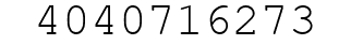 Number 4040716273.