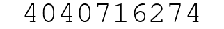 Number 4040716274.