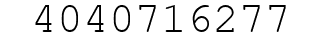 Number 4040716277.
