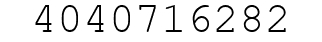 Number 4040716282.