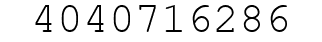 Number 4040716286.