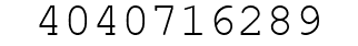 Number 4040716289.