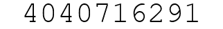 Number 4040716291.