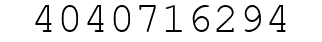 Number 4040716294.