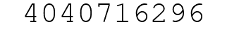 Number 4040716296.