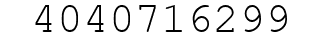 Number 4040716299.