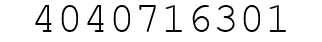 Number 4040716301.