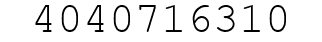 Number 4040716310.