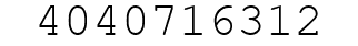 Number 4040716312.