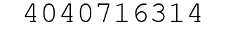 Number 4040716314.