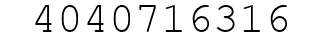 Number 4040716316.