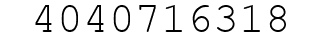 Number 4040716318.
