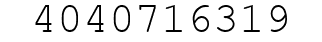 Number 4040716319.