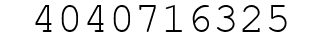 Number 4040716325.