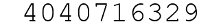 Number 4040716329.