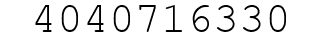Number 4040716330.