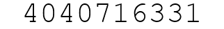 Number 4040716331.